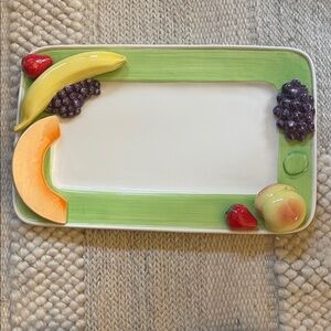 Vintage Ceramic Fruit Platter